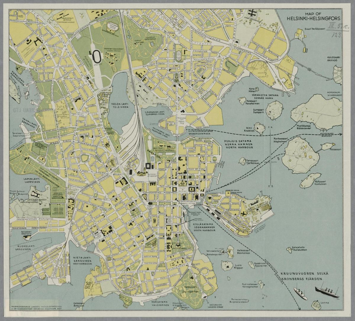 Mappa storica di Helsinki