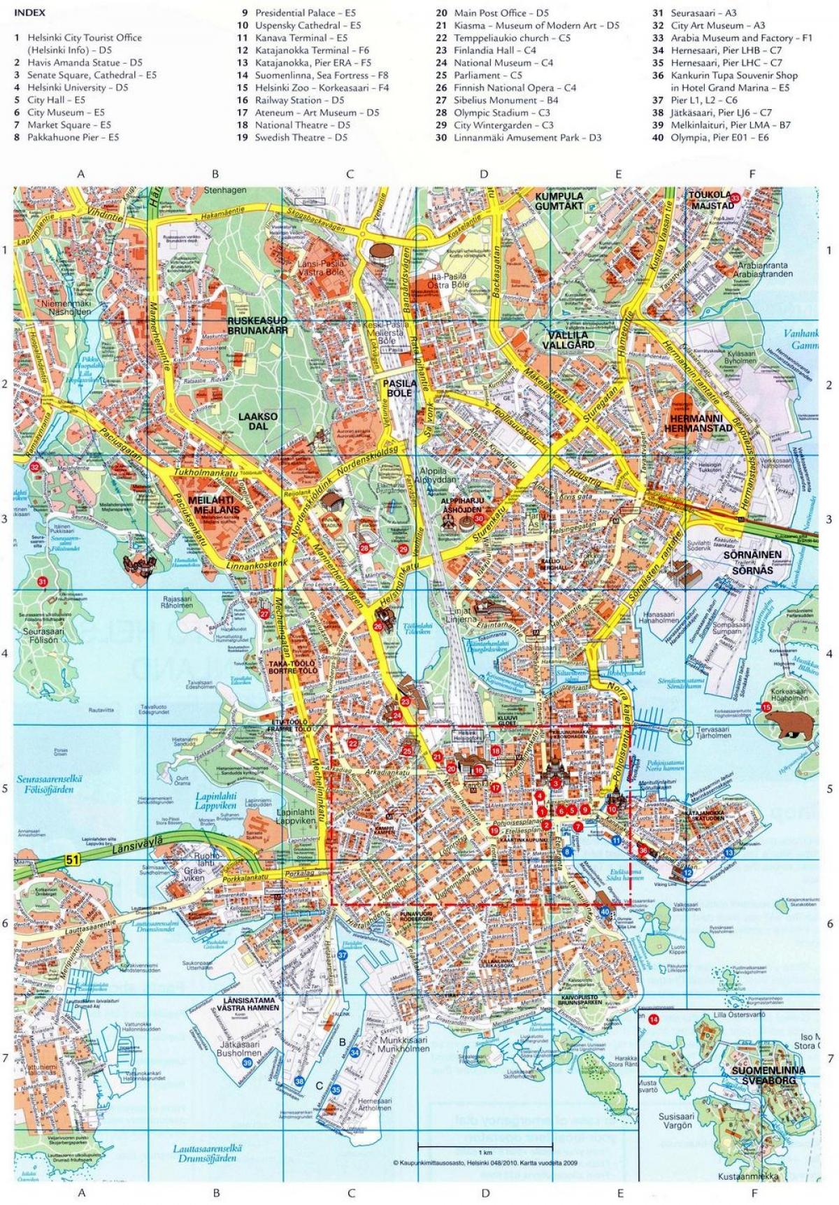 Cartina di Helsinki